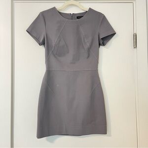 Banana Republic Gray Short-Sleeve Mini Dress | Size 2